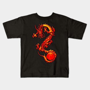 Dragon basketball player Kids T-Shirt